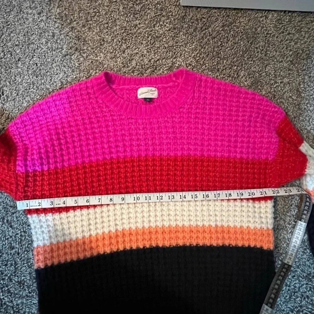 Universal Thread Waffle Knit Color Block Sweater.… - image 6